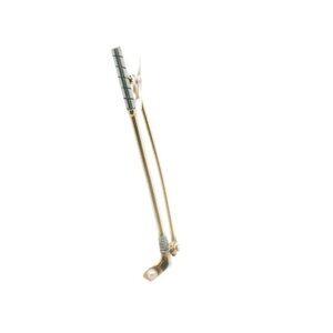 Antique 14K Two Tone Gold Pearl Golf Club Brooch